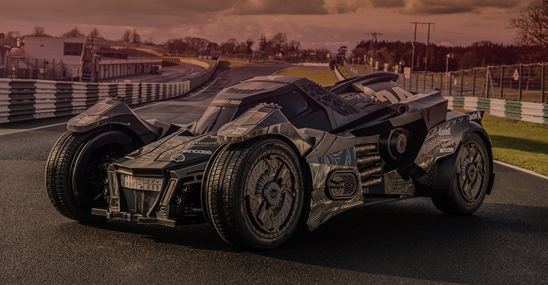 A car which took part at the Gumball 3000 was very similar to the Batmobile