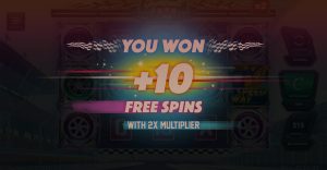 Win free spins with the Gumball 3000 Rally slot game.