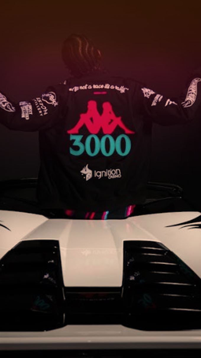 Ignition Casino is the official sponsor of Gumball 3000