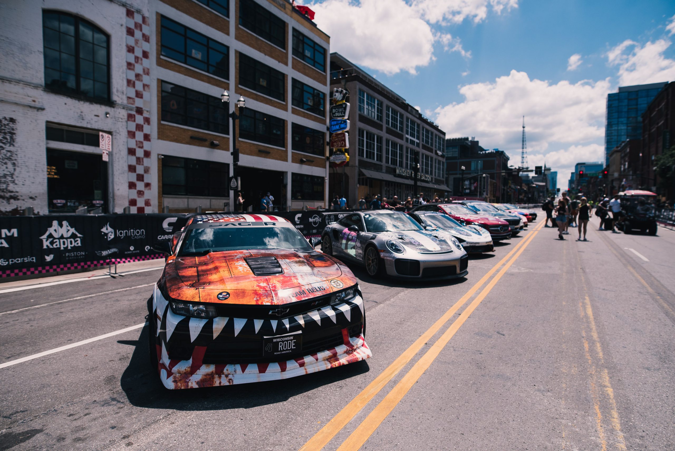 Gumball 3000 cars in Nashville 2022